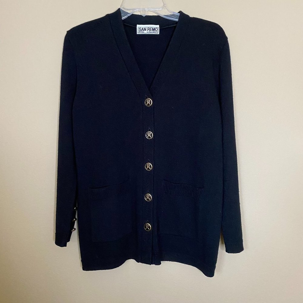 vintage san remo by laura knits cardigan sweater